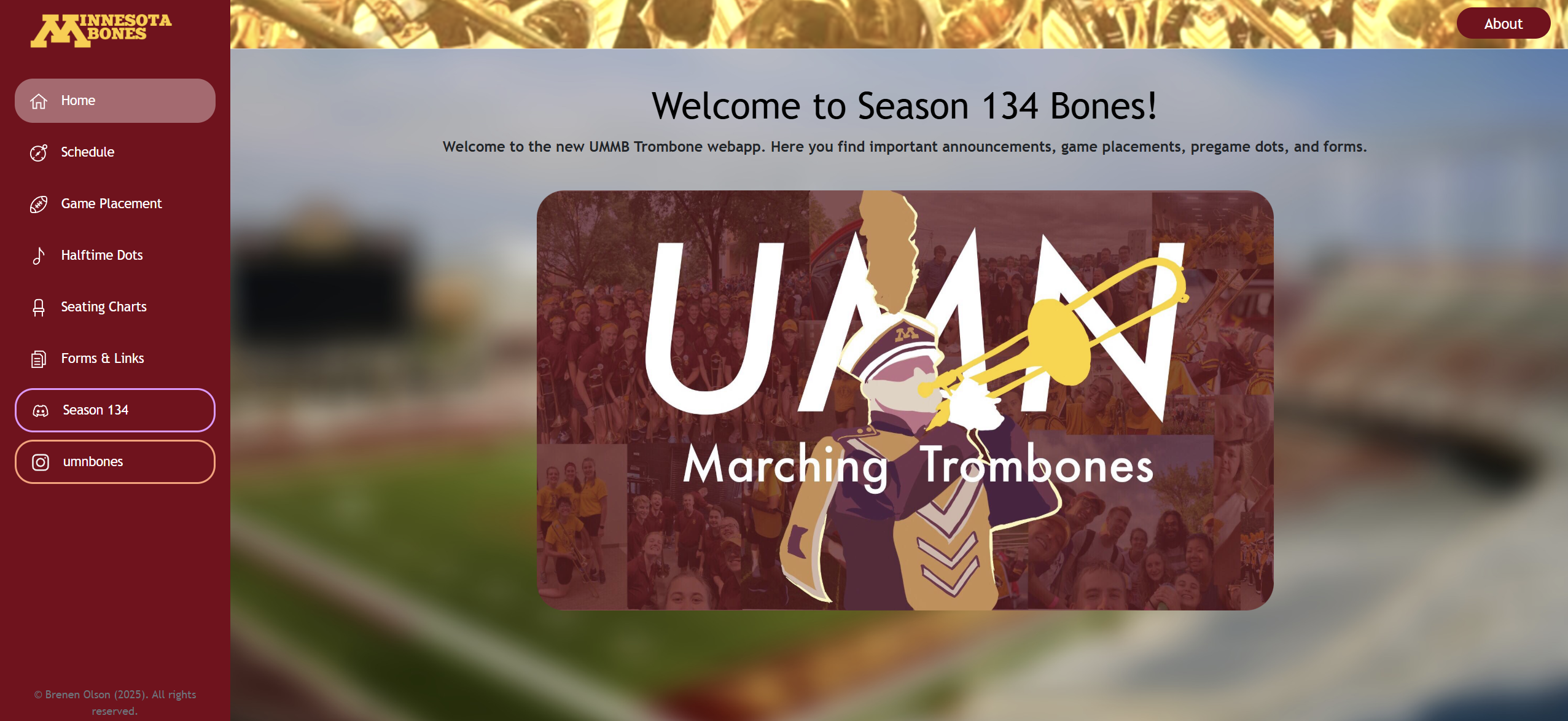 UMN Marching Band Trombones Webapp